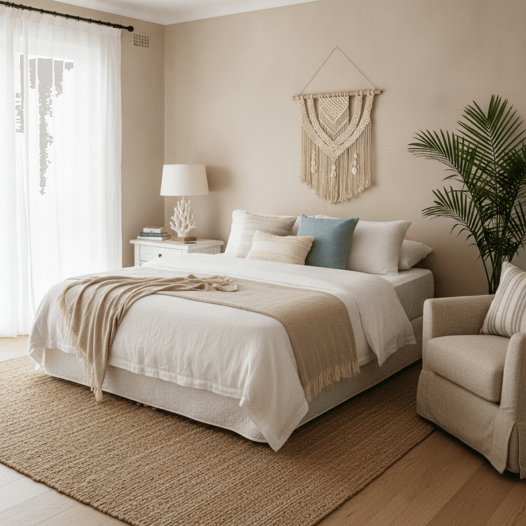 A bright, freshly cleaned coastal living space in a Paignton home