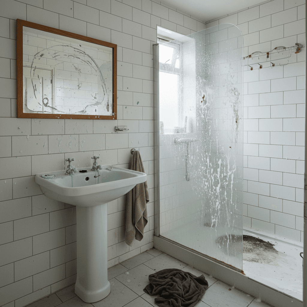 Bathroom restoration before